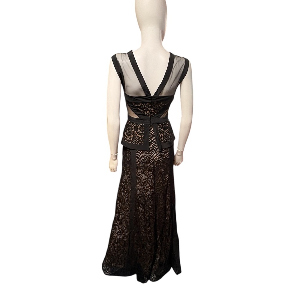 BCBG MAX AZRIA Viviana Illusion Lace Peplum Gown - 0 - Picture 3 of 4